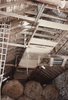 View from SE end of straw barn, photographed 9 May 1994