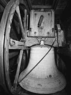 Spire, belfry, detail of 1874 bell