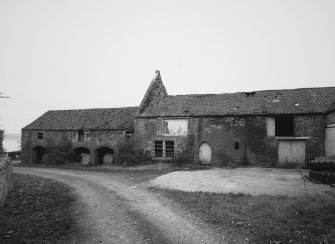 General view from south east of barn
