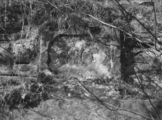 Detail of date plaque on E side of old lime kiln (1809)