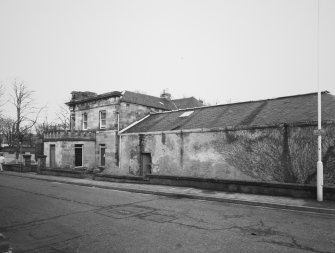 View from south west showing blocked pend