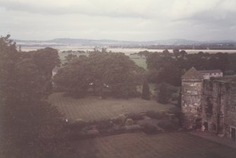 View North from roof of Palace to House of Falkland