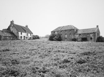 General view from north east of Denbrae Mill (right) and Miller's House and outbuildings