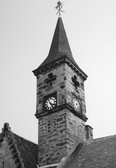 View of tower and steeple