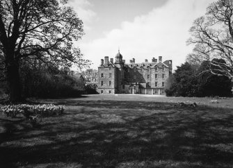 Distant view from East showing entrance front