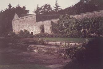 Sunken water garden to the south of the Tennis Court