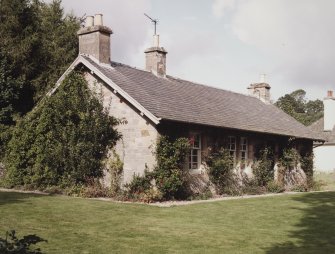 Hill of Tarvit.  Estate cottage: view from South West