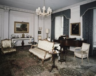 Interior. Ground floor. Dining room showing sideboard niche