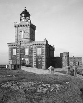 Isle of May Lighthouse.  View from South East.