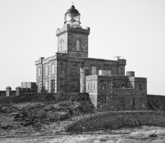 Isle of May Lighthouse.  View from East.