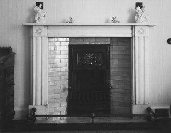 Interior - marble chimneypiece in 1st floor bedroom