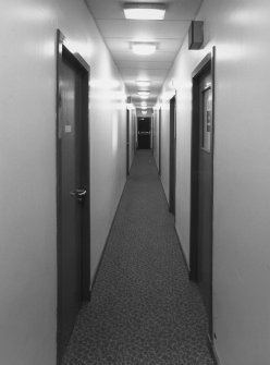 Interior view of 1935 Barrack Block showing first floor corridor.