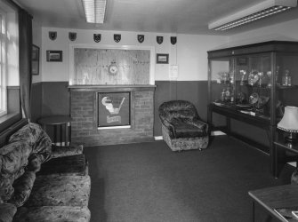 Interior view of 1935 Barrack Block showing 'Trpohy Room of Golf and Police Clubs.