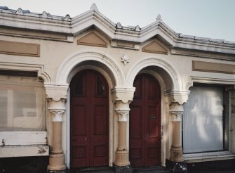 Detail of typical doors and masonry in range adjacent to terminal (10-12 Boat Brae)