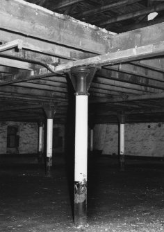 Cast iron column, first floor of maltings (0.17m diamater at base) situated between 1st and 2nd bays