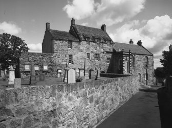 General view from west from Cove Wynd showing Great House and 1821 addition (Town
Hall)