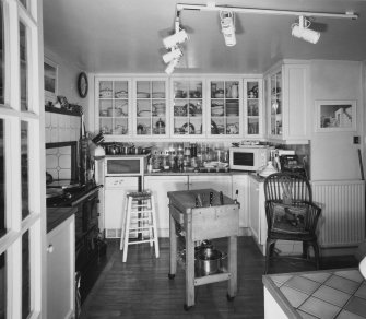 Interior. View of ground floor kitchen from N