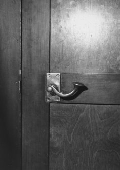 Interior. Detail of gallery door handle