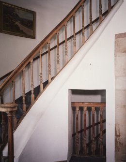 Interior. Detail of staircase.