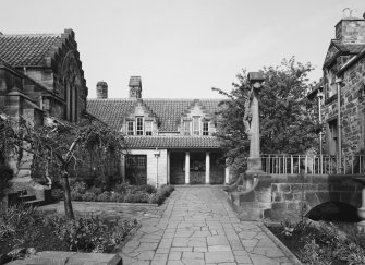All Saints Episcopal Church.  North East courtyard, view from East.
