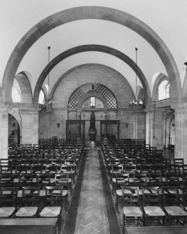 All Saints Episcopal Church, interior.  View of nave from East.