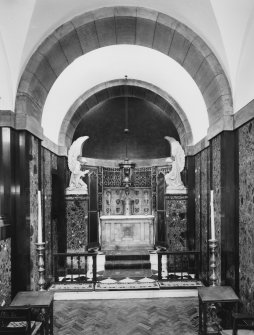 All Saints Episcopal Church, interior.  North side chapel, view from West.