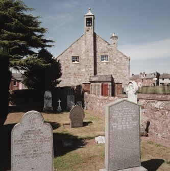 Graveyard, view from East, including Church