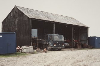 View from SE of hay barn/ shed at N end of site
Photographed 9 May 1994