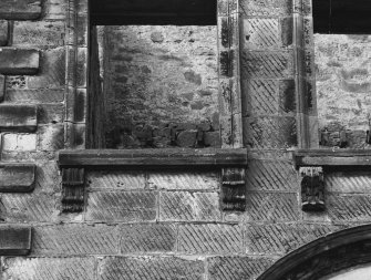 South elevation - first floor window bracket