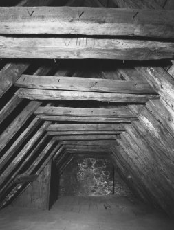 Detail of roof structure on third floor.