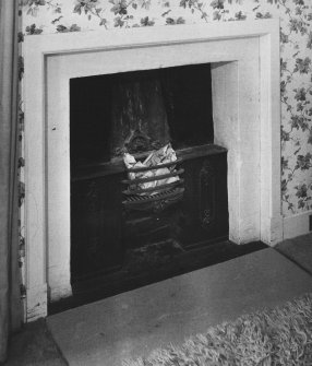 Interior.
Detail of fireplace in South wall of South-East apartment on second floor.