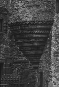 Fordyce Castle. Detail under stair turret.