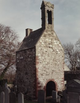 General view of church tower from South-West.