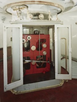 Interior, upper level.
View of lantern drive mechanism.