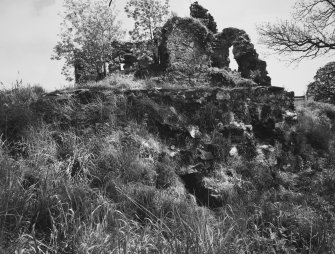 General view of detached building to North-West of main structure showing culvert at base.