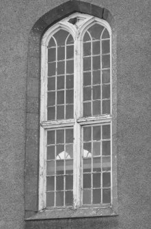 Detail of clear glazed timberwindow