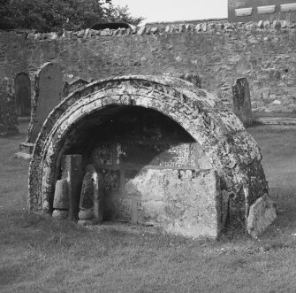 Churchyard, mural tomb, view from SE