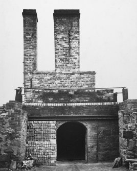 General view of W frontage of kiln.