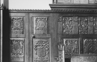 Aberdeen, Broad Street, Greyfriars Church.
Detail of carved woodwork.