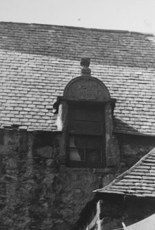 Aberdeen, Broad Street, Provost Skene's House.
Detail of heraldic pediment.