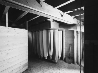 Aberdeen, Berryden Road, Millbank Mill, Corn Mill, Interior.
1st Floor Granary. General view of dust collecting bags.