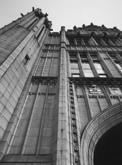 Aberdeen, Broad Street, Marischal College.
Detail of main entrance.