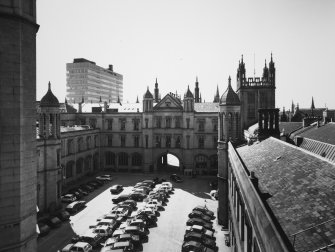 Aberdeen, Broad Street, Marischal College.
General view of courtyard from roof from North-West.