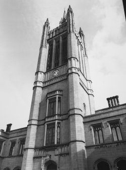 Aberdeen, Broad Street, Marischal College.
General view of tower.