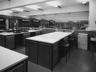 Aberdeen, Broad Street, Marischal College, Interior.
General view of biochemistry teaching laboratory from South.