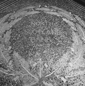 Aberdeen, 5 Castle Street, Clydesdale Bank.
Vestibule. Detail of mosaic floor, North of Scotland Bank. Ltd.