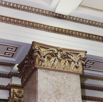 Aberdeen, 5 Castle Street, Clydesdale Bank.
Banking Hall. Detail of column capital.