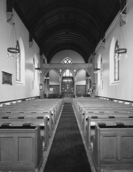 Aberdeen, Bieldside, Baillieswells Road, St Devenicks Episcopal Church, Interior.
General view of nave from West.