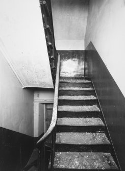 Aberdeen, 4 Castle Terrace, Interior.
General view of staircase at first floor level.