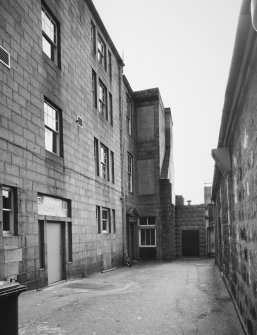 Aberdeen, 54 Castle Street, Victoria Court.
General view of alleway from North-West.